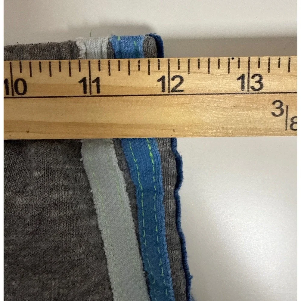 AVIATOR NATION KID'S 5 STRIPE SWEATPANTS GREY/BLUE SIZE 14 ATHLEISURE RETRO EUC